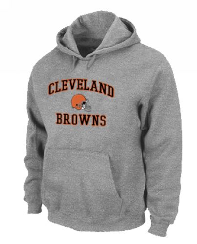 NFL Men's Nike Cleveland Browns Heart & Soul Pullover Hoodie - Grey